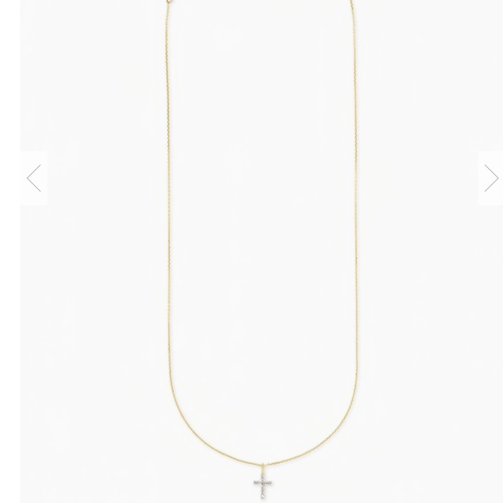 Kendra Scott 14k Yellow Gold Cross Necklace